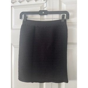Primecut Women’s Black Elastic Waistband Mini Skirt (Size M)